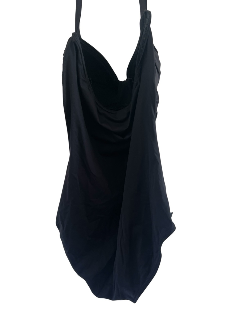 Tommy Bahama Black Draped One-Piece Swimsuit